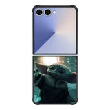 Baby Yoda In The Forest Love Butterfly Samsung Galaxy Z Flip 7 5G Case