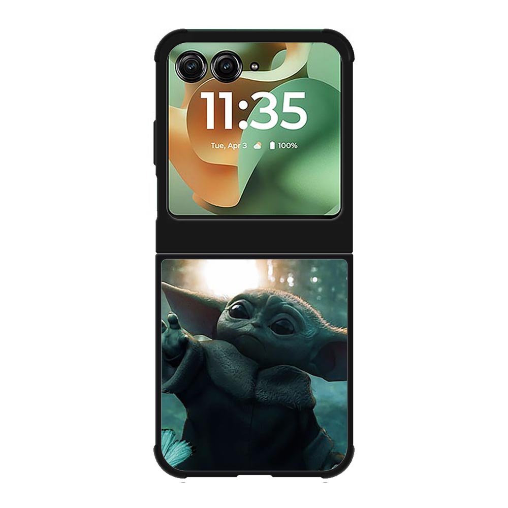 Baby Yoda In The Forest Love Butterfly Motorola Moto RAZR 2025 Case