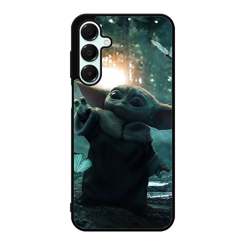 Baby Yoda In The Forest Love Butterfly Samsung Galaxy A16 Case DC5237