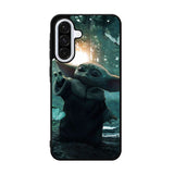 Baby Yoda In The Forest Love Butterfly Samsung Galaxy A36 Case DC5237