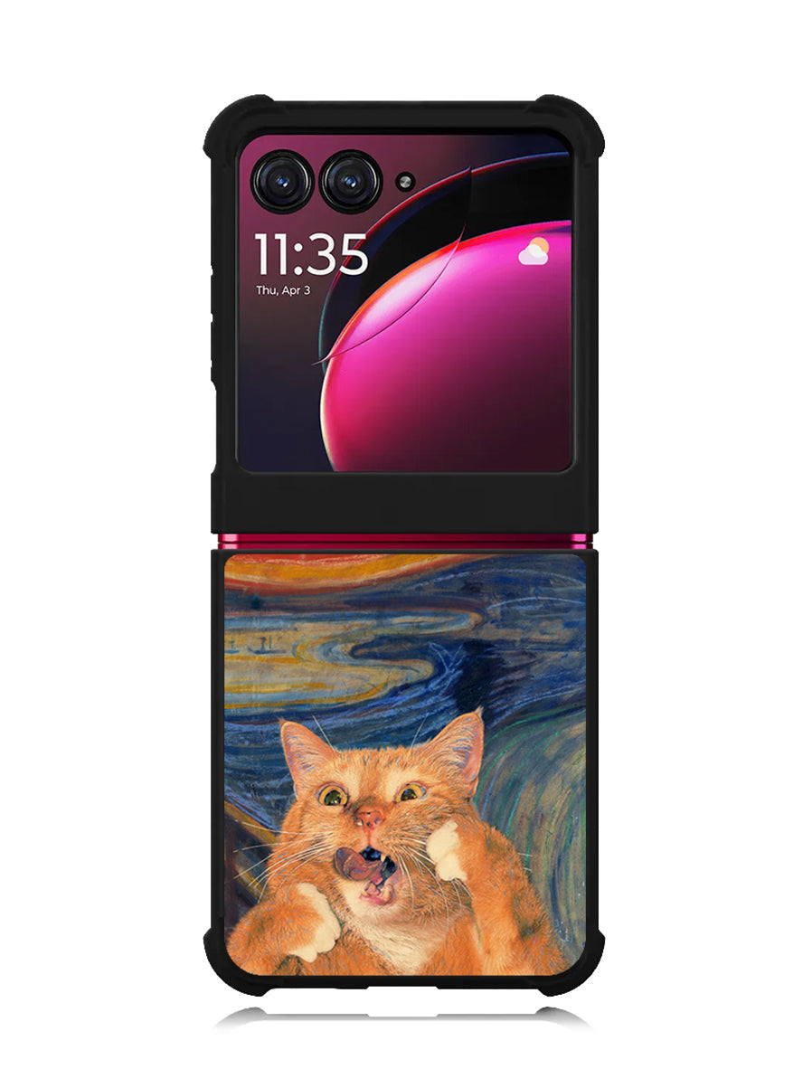 Cat The Scream Motorola Moto Razr Plus 2023 , Moto Razr+ 2023 Case