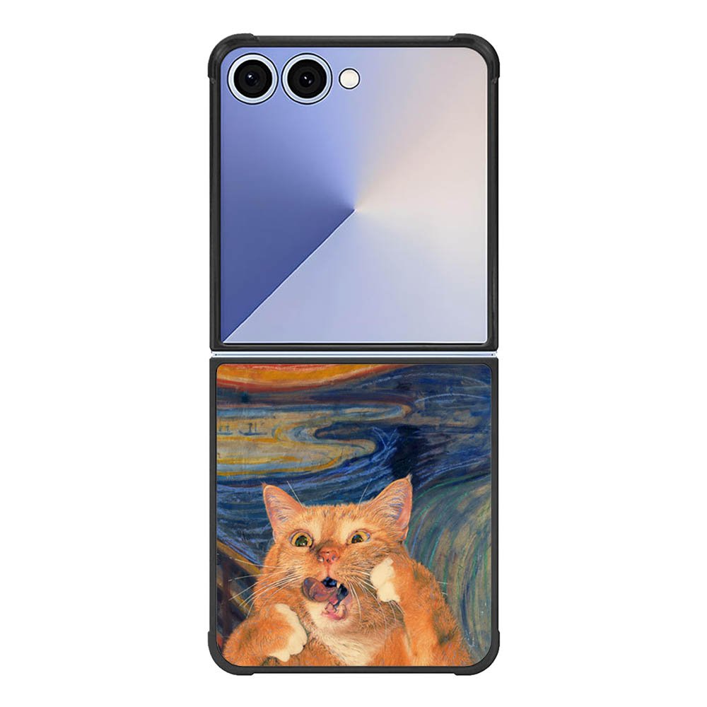 Cat The Scream Samsung Galaxy Z Flip 7 5G Case