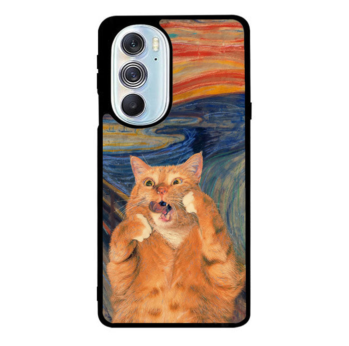 Cat The Scream Motorola Moto Edge 2022 Case