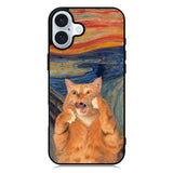 Cat The Scream iPhone 16 Case