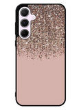 Pink Rose Gold Bronze Glitter Samsung Galaxy A35 5G Case