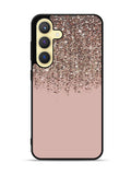 Pink Rose Gold Bronze Glitter Samsung Galaxy S24 Plus 5G , Samsung Galaxy S24+ 5G Case