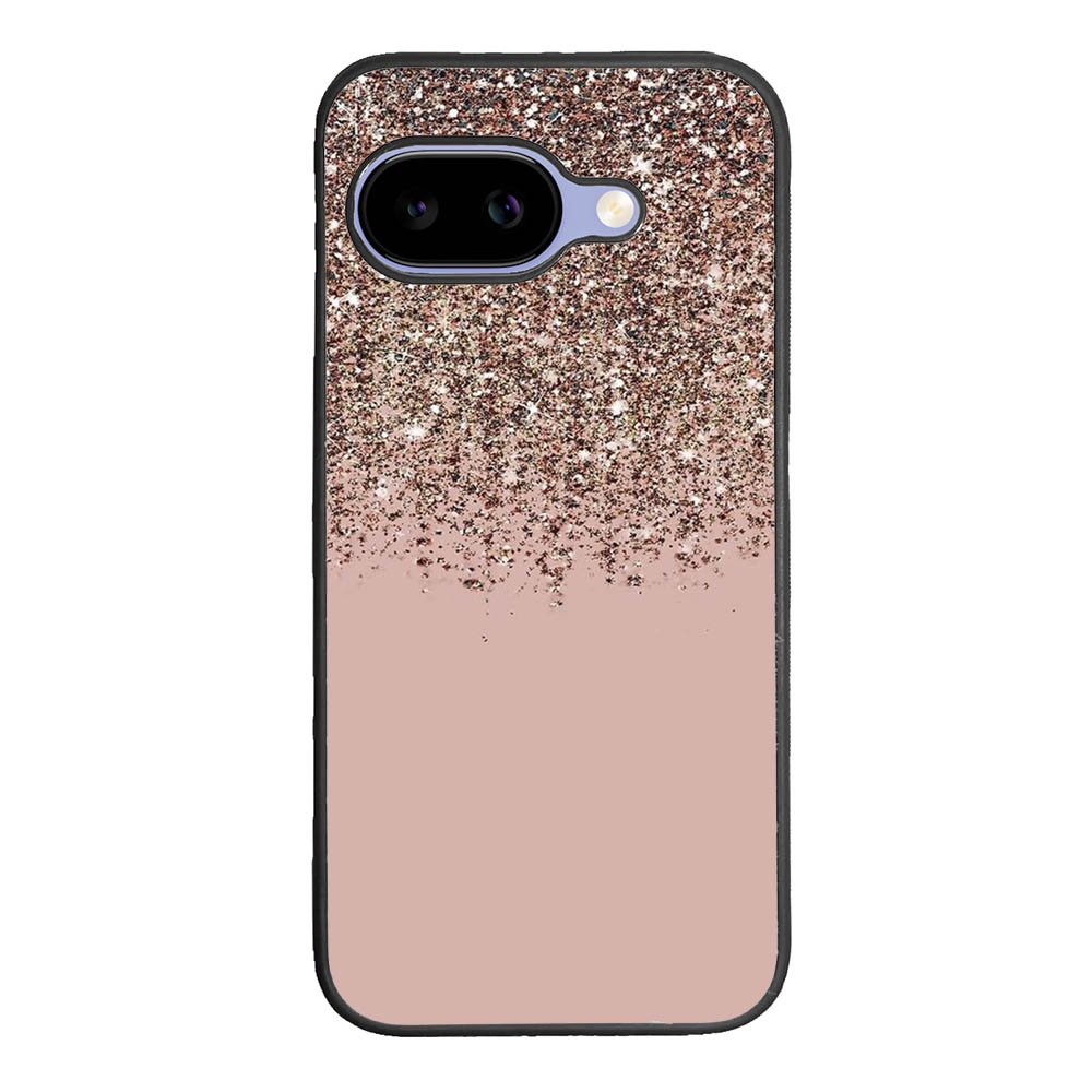 Pink Rose Gold Bronze Glitter Google Pixel 10A Case