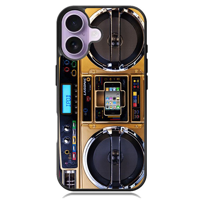 Boombox Ghetto Blaster Funny Case iPhone 16 Case DC0225