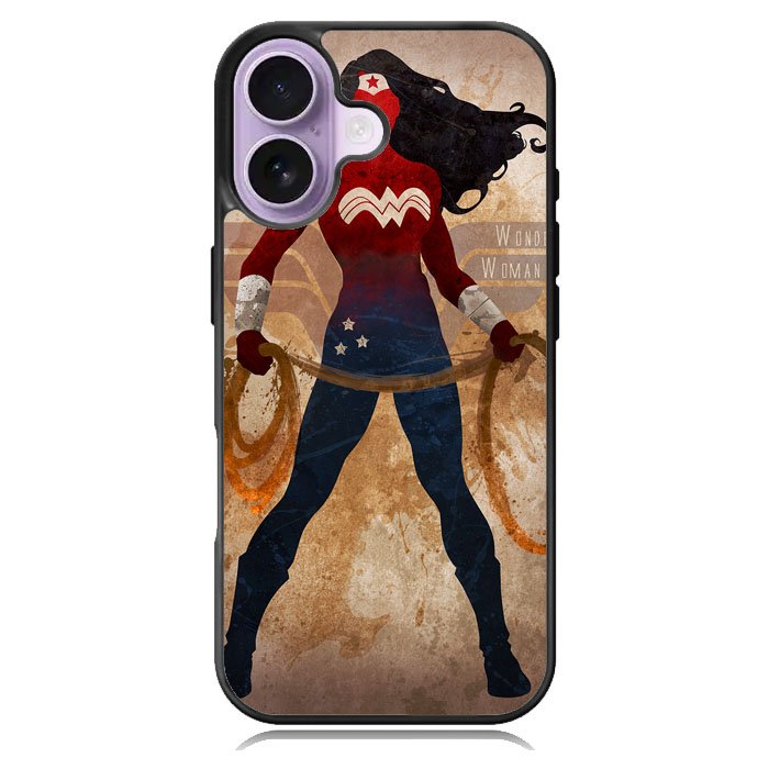 Wonder Woman Silhouette iPhone 16 Plus Case DC1979