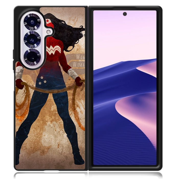 Wonder Woman Silhouette Samsung Galaxy Z Fold 7 Case DC1979