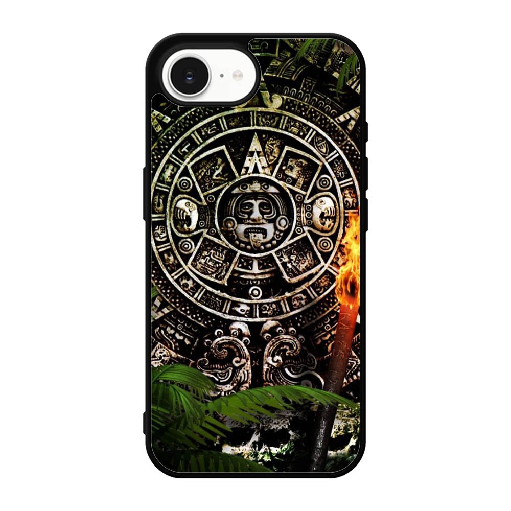 Aztec Calendar Texture Wallpaper Case iPhone 17e Case DC0126