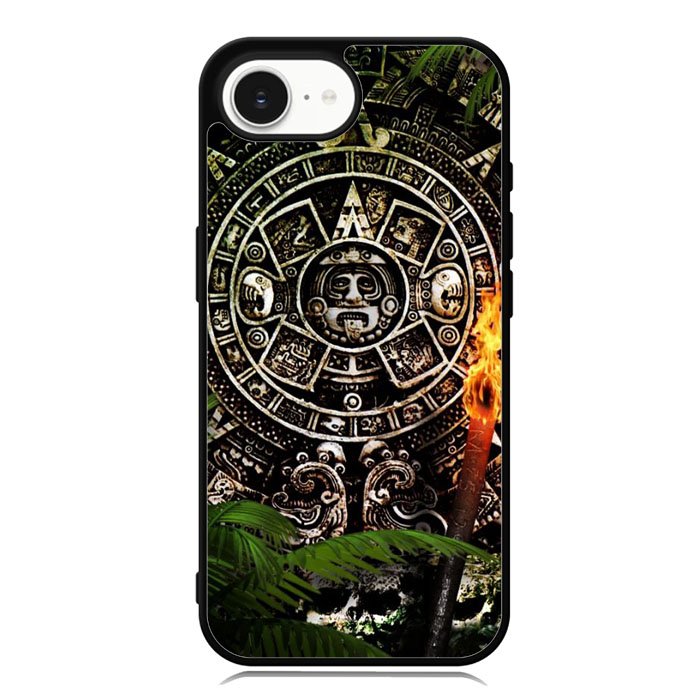Aztec Calendar Texture Wallpaper Case iPhone 16e Case DC0126