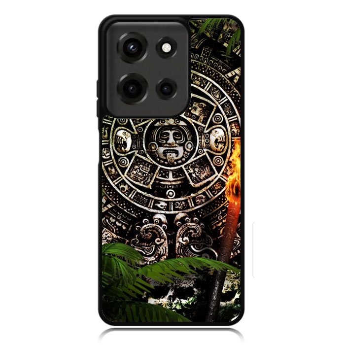 Aztec Calendar Texture Wallpaper Case Motorola Moto G Power 5G 2025 DC0126
