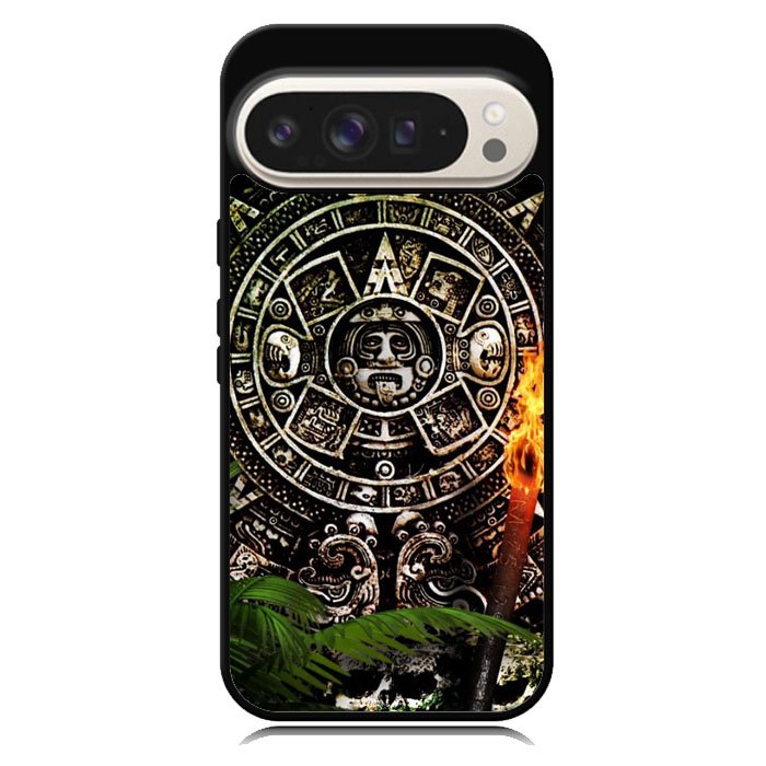 Aztec Calendar Texture Wallpaper Case Google Pixel 10 | Google Pixel 10 Pro Case DC0126