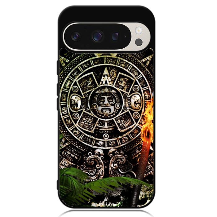 Aztec Calendar Texture Wallpaper Case Google Pixel 9 Pro XL Case DC0126