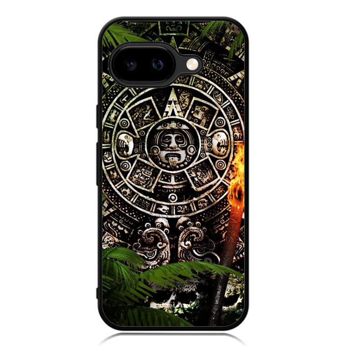 Aztec Calendar Texture Wallpaper Case Google Pixel 9A Case DC0126