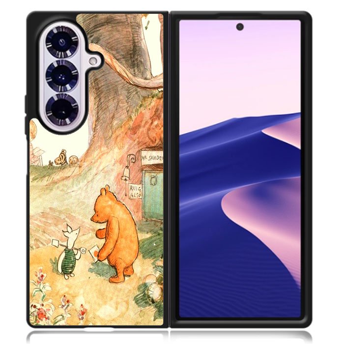 Winnie The Pooh Vintage Samsung Galaxy Z Fold 7 Case DC1974