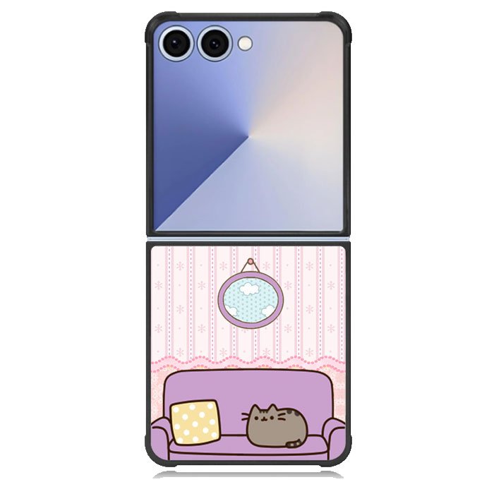 Pusheen Cat Wallpaper Samsung Galaxy Z Flip 7 Case DC1527