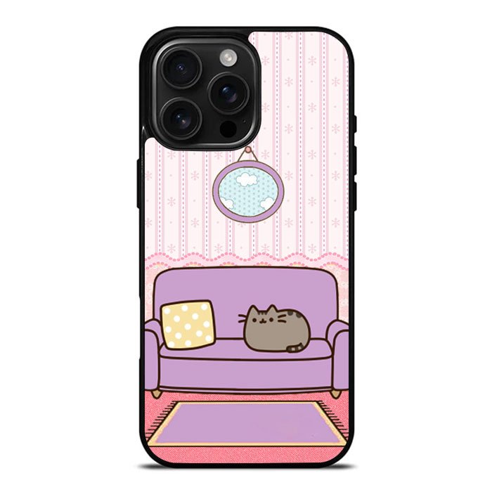 Pusheen Cat Wallpaper iPhone 16 Pro Case DC1527