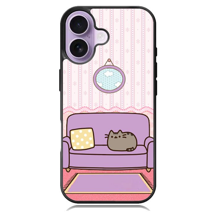 Pusheen Cat Wallpaper iPhone 16 Plus Case DC1527