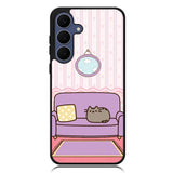 Pusheen Cat Wallpaper Samsung Galaxy S25 Case DC1527