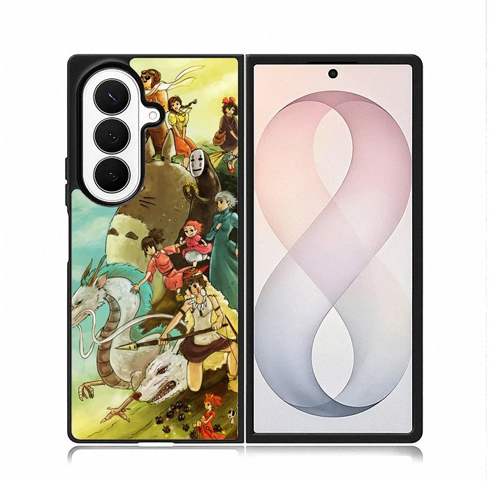 Studio Ghibli Characters Samsung Galaxy Z Fold 8 Ultra Case DC1787
