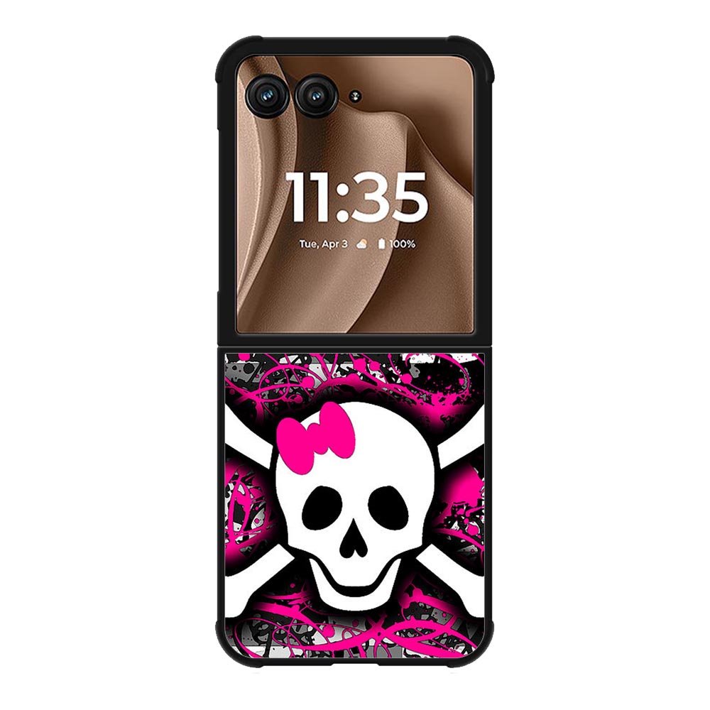 Girly Skull Motorola Moto RAZR Plus 2025 Case