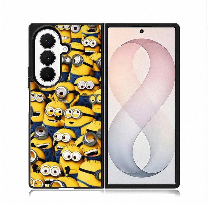 Minions Pattern Case Samsung Galaxy Z Fold 8 Ultra Case DC1180