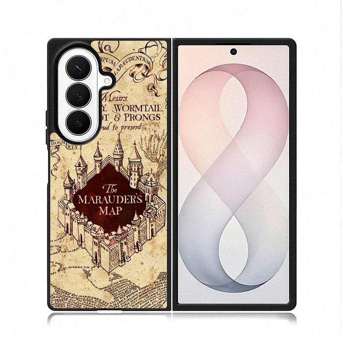 Marauders Map Hogwarts Case Samsung Galaxy Z Fold 8 Ultra Case DC1089