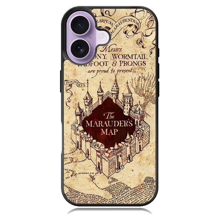 Marauders Map Hogwarts Case iPhone 16 Case DC1089