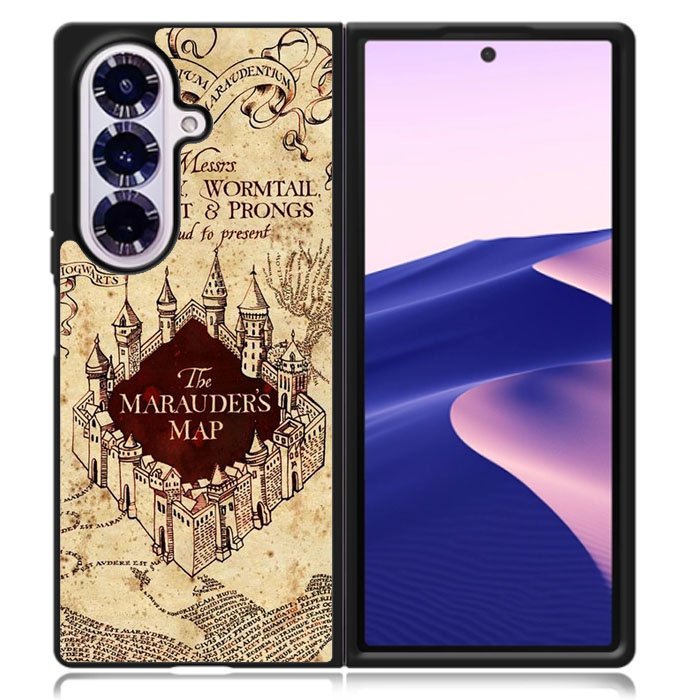 Marauders Map Hogwarts Case Samsung Galaxy Z Fold 7 Case DC1089