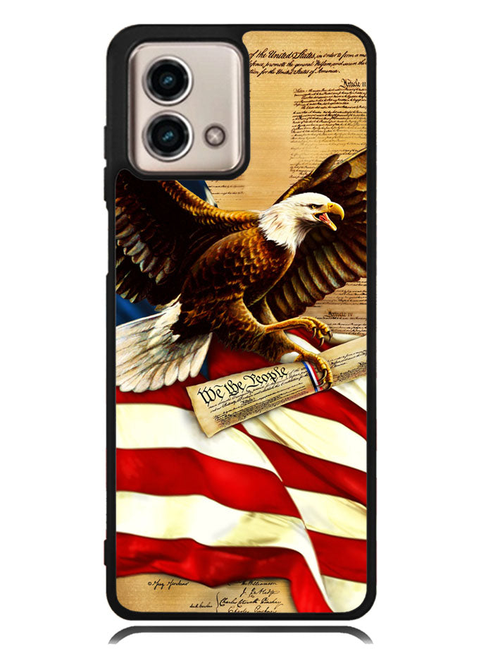 American Flag Eagle 1st Motorola Moto G Stylus 5G 2023 Case