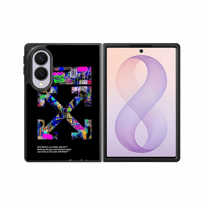Off White Samsung Galaxy Z Fold 8 Case DC1327