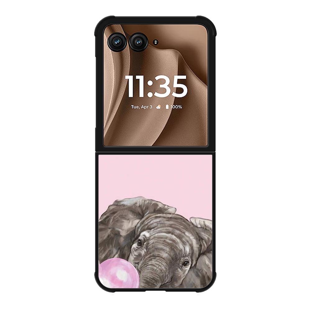 Bubble Gum Elephant Motorola Moto RAZR Plus 2025 Case