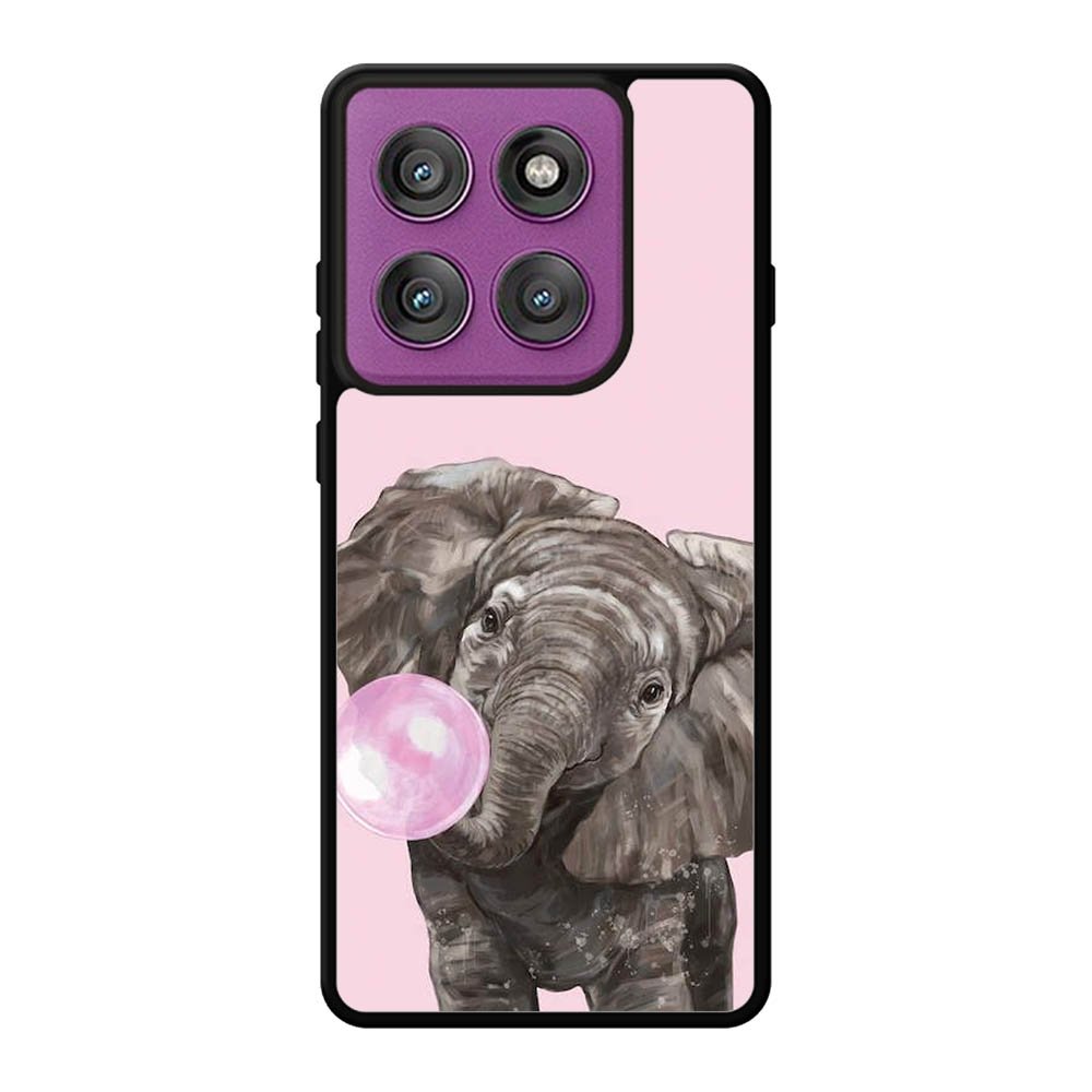 Bubble Gum Elephant Motorola Moto Edge 60 Pro Case