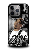 Tupac Shakur collage iPhone 15 Pro Case
