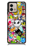 Stickerbomb Graffiti Art Collage Cool Motorola Moto G Stylus 5G 2023 Case
