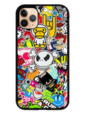 Stickerbomb Graffiti Art Collage Cool iPhone 11 Pro Max Case