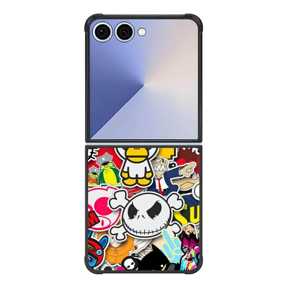 Stickerbomb Graffiti Art Collage Cool Samsung Galaxy Z Flip 7 5G Case