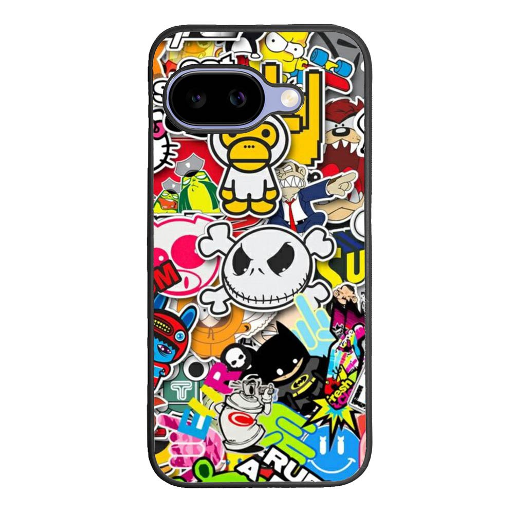 Stickerbomb Graffiti Art Collage Cool Google Pixel 10A Case
