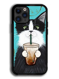 Cute Coffee Cat iPhone 12 Pro Case