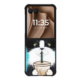 Cute Coffee Cat Motorola Moto RAZR Plus 2025 Case