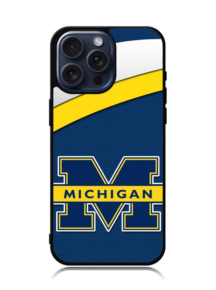 Michigan Wolverines iPhone 15 Pro Case BLN3311