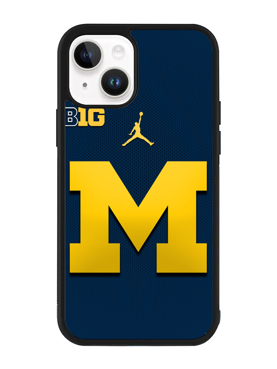michigan wolverines iPhone 15 Plus Case BLN3312