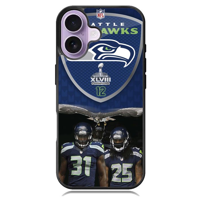 Seattle Seahawks iPhone 16 Case DC1651