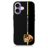 Porsche Stripe Carbon iPhone 16 Case DC1509