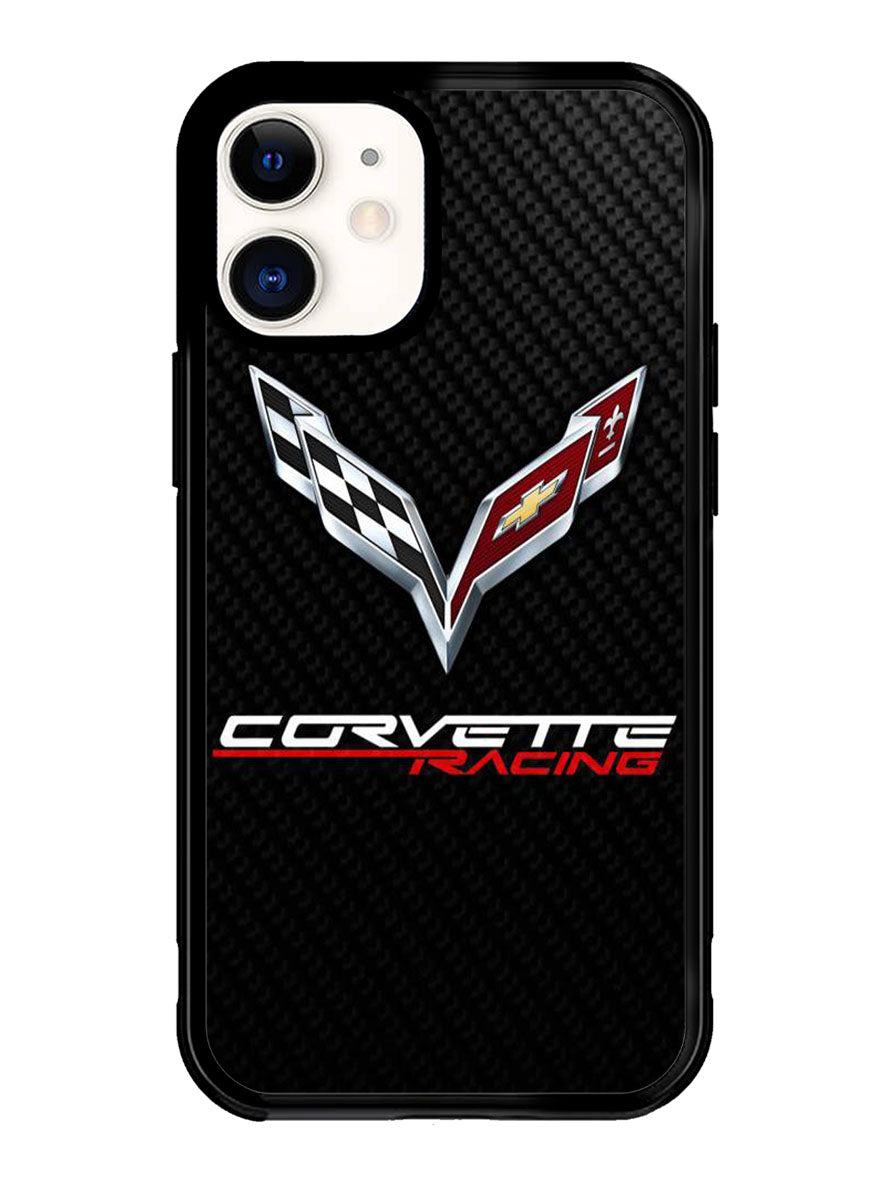 Corvette Logo Carbon 1st iPhone 12 Mini Case