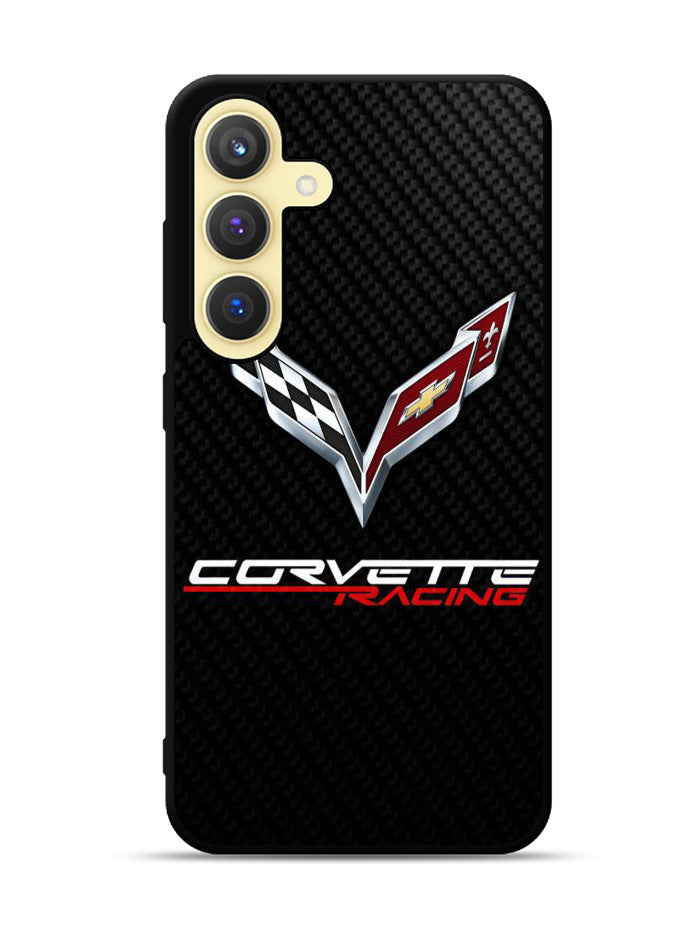 Corvette Logo Carbon 1st Samsung Galaxy S25 Plus 5G , Samsung Galaxy S25+ 5G Case