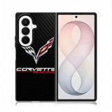 Corvette Logo Carbon Samsung Galaxy Z Fold 8 Ultra Case DC0387