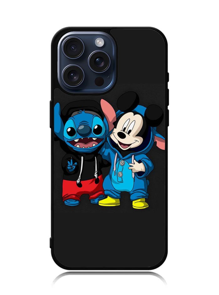 stitch and mickey mouse iPhone 15 Pro Max Case BLN2338